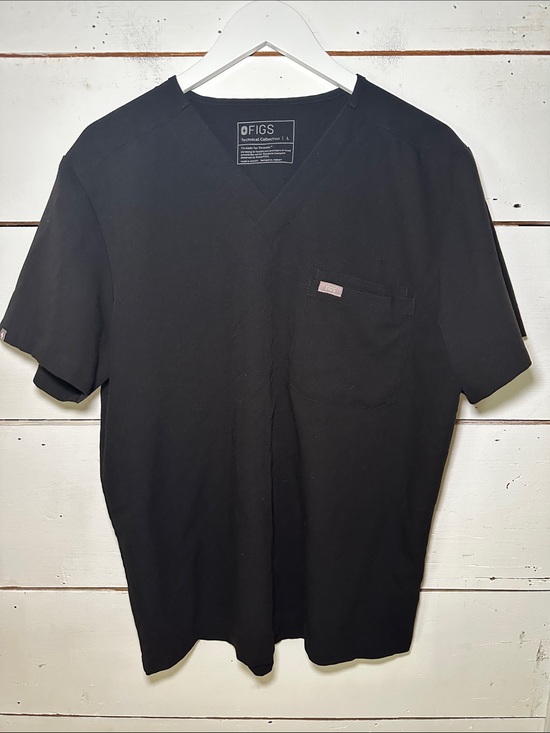 Figs Other - Figs Men's Black Leon Short Sleeve Scrub Top